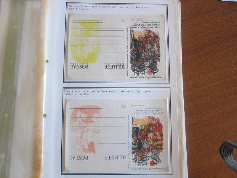 0022 (18).JPG -     Lote:    22      Inteiros Postais      Lotes Especiais       Descrição:      Portugal    1960 &mdash; 5.º Centenário da Morte do Infante D. Henrique. OM146, tipos A, B. C e D. Estudo especializado com 44 provas progressivas e de cor de toda a emissão. Único conjunto conhecido.         PRV       Valor Base:     &euro; 500,00     Valor Venda:     Retirado     